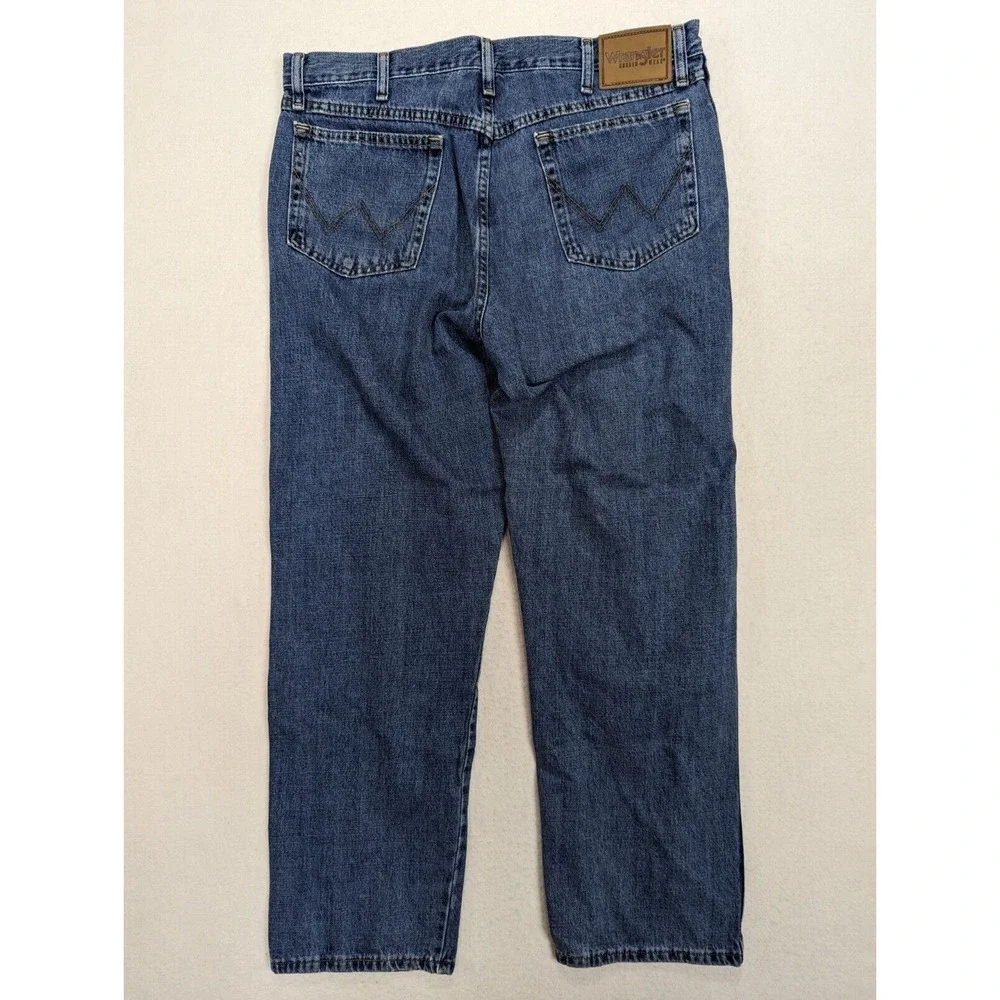 Wrangler Mens Jeans Size 36 x 30 Cotton Blue